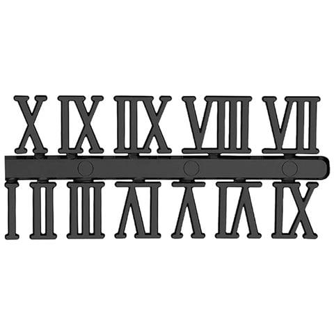 Cifre Per Orologio Con Numeri Romani Argentati - 2,3 Cm - Set In Scatola Black - Foto 2
