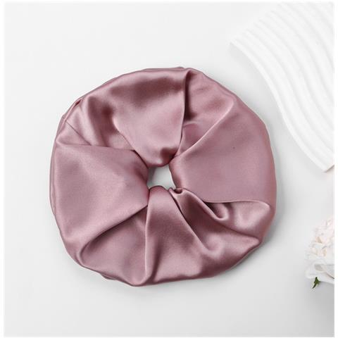 Elastico Per Capelli In Seta Da 9 Cm, 19 Momme - Delicato Accessorio Per Capelli Pink - Foto 2