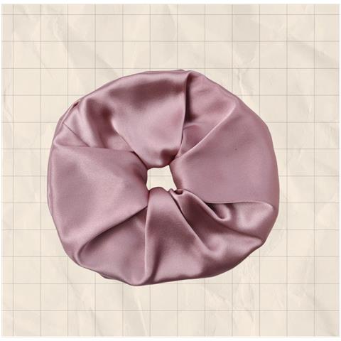 Elastico Per Capelli In Seta Da 9 Cm, 19 Momme - Delicato Accessorio Per Capelli Pink - Foto 1