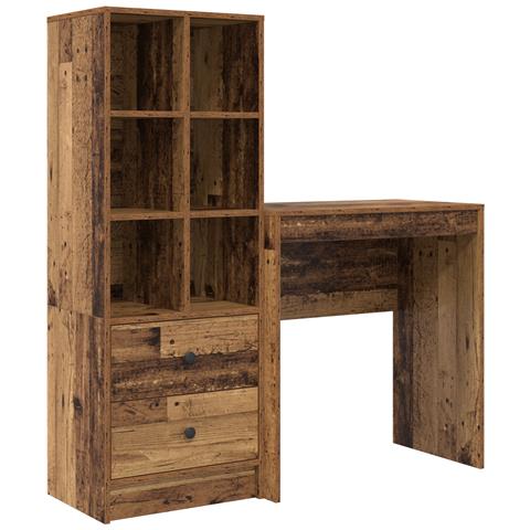 Scrivania con spazio di archiviazione Legno Vecchio Legno ingegnerizzato - Foto 1