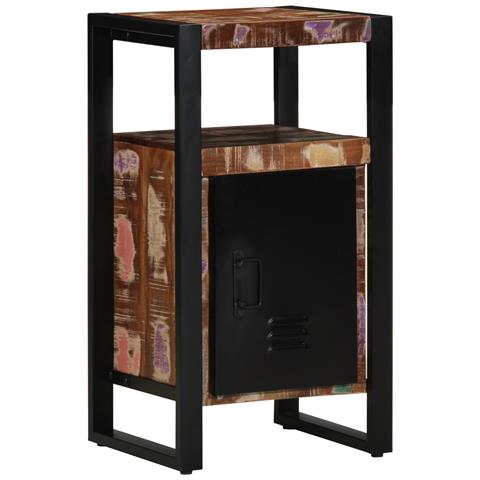 Armadio da Bagno Multicolore 40x35x75 cm in Legno Riciclato - Foto 1