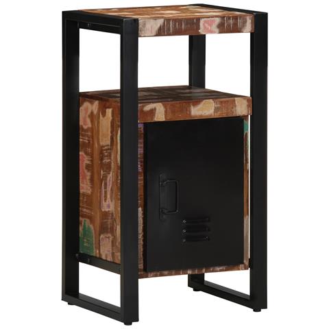 Armadio da Bagno Multicolore 40x35x75 cm in Legno Riciclato - Foto 2