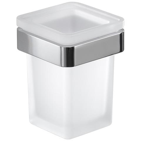 Portaspazzolini Da Muro In Ottone E Cromall A810 Serie Samoa Cromato - Foto 1