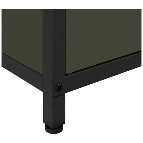 Armadietto per Stoccaggio in Cucina Verde oliva Acciaio - Foto 9