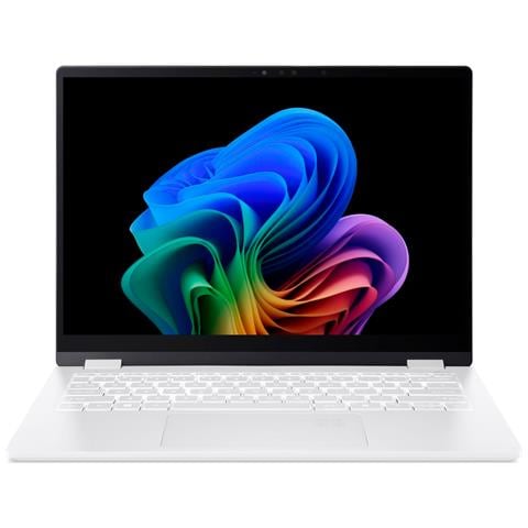 Swift 14 AI SFE14-51T-94BZ Copilot+ PC Intel Core Ultra 9 288V Computer portatile 35,6 cm (14") Touch screen 2.8K 32 GB LPDDR5x-SDRAM 1 TB SSD Wi-Fi 7 (802.11be) Windows 11 Home Tedesco Bianco - Foto 1
