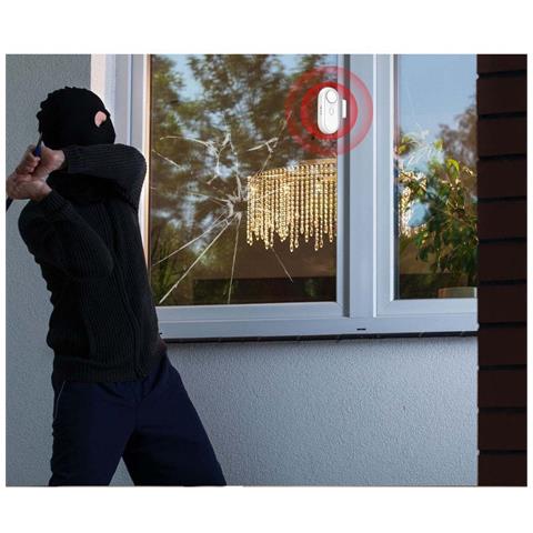 Allarme Con Sensore Di Vibrazione E Porta Con Telecomando - Batterie Incluse - Foto 4