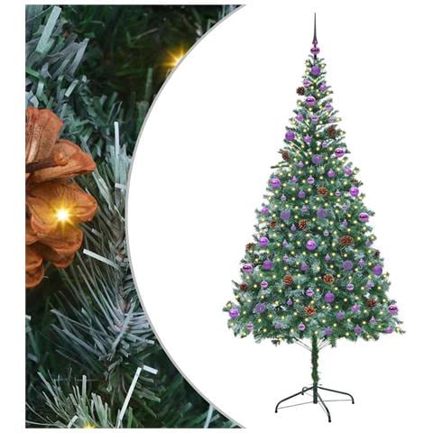 Albero di Natale artificiale Verde 210 cm PVC e Acciaio - Foto 1