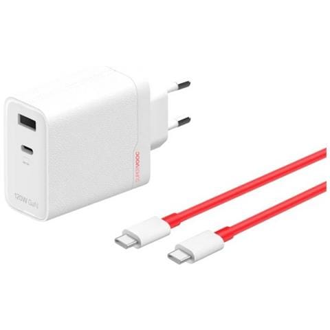 Caricabatterie Originale Dual Usb + Usb-c Supervooc Fast Charging 120w Osabbcbbae White Smartphone - Foto 5