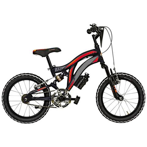 Bici Bimbo Misura 16 Mountain Bike Bambino Mtb 1v Colorado Full Suspension Cl16 Doppia Ammortizzata - 27 Nero Giallo Fluo Opaco - Foto 3
