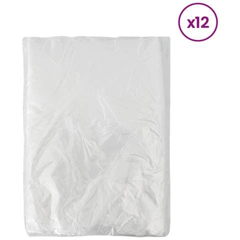 Foglio antipolvere 12 pcs Trasparente 400 x 500 cm HDPE - Foto 1