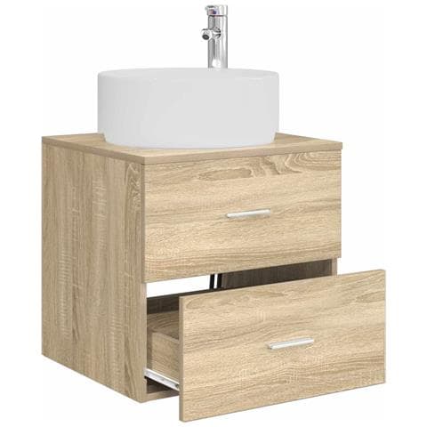 Mobile Lavabo da Parete Rovere Sonoma 49,5 x 44,5 x 65,5 cm - Foto 2