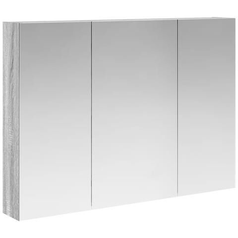 Mobiletto per specchio da bagno con lo scaffale Grigio Sonoma - Foto 1