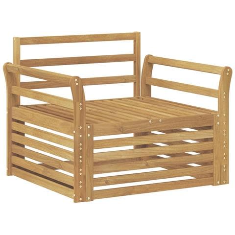 Divano da esterno Legno di Acacia Massello Bianco - Foto 1