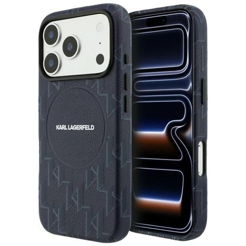 Custodia Iphone 17 Pro Karl Lagerfeld Monogram Logo Blu - Foto 1