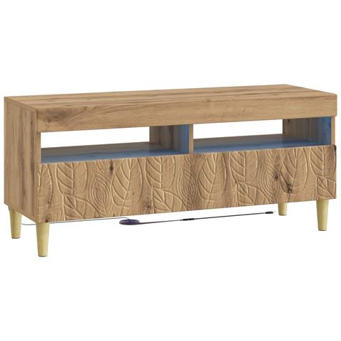 Mobile TV LED Rovere Artigianale Legno ingegnerizzato - Foto 1