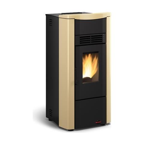 Stufa a Pellet Giusy Rivestimento in Acciaio Verniciato Potenza Termica 7 kW 200 m3 Riscaldabili - Foto 5