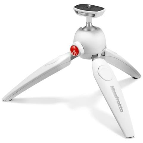 Mini Treppiede con Testa a Sfera Altezza Max 19.5 cm Bianco MTPIXIEVO-WH PIXI - Foto 2