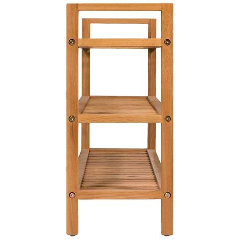 Scarpiera A 3 Ripiani Legno Massello Di Rovere 100x27x59,5 Cm - Foto 2