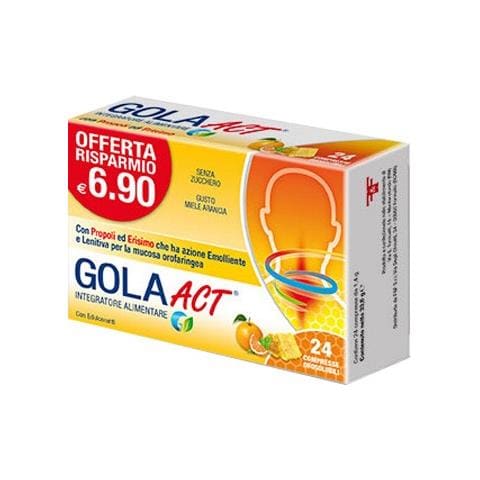 Gola Act Miele Arancia 24 Compresse Solubili 33,6 G - Foto 1