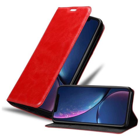 Custodia Compatibile Con Apple Iphone 11 Pro (xi Pro) In Rosso Mela - Coperchio Protettiva Con Chiusura Magnetica, Funzione Stand E Tasca Per Le Carte - Foto 1