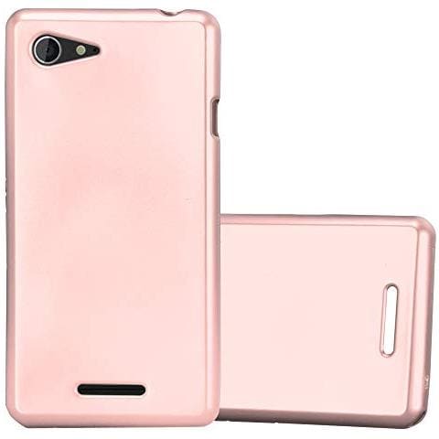 Custodia Compatibile Con Sony Xperia E3 In Oro Rosa Metallico - Coperchio Protettivo In Silicone Tpu Flessibile - Foto 1