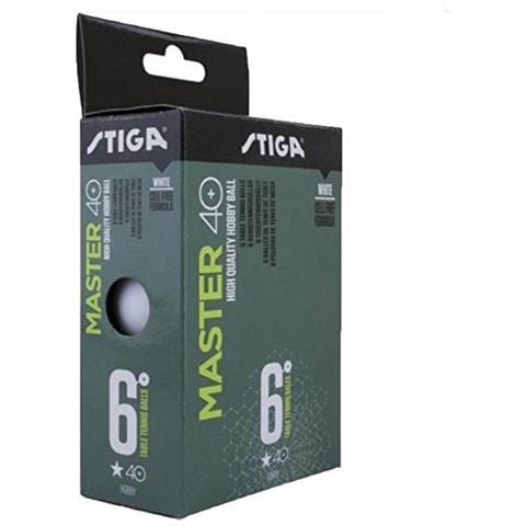 Confezione 6 Palline Bianche Stiga Master Da Ping Pong - Foto 1