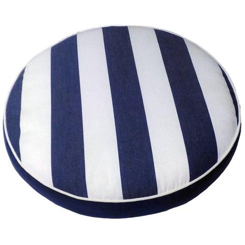 Cuscino Seduta Ø 40 Rigato Blu 9192c Rb - Foto 1