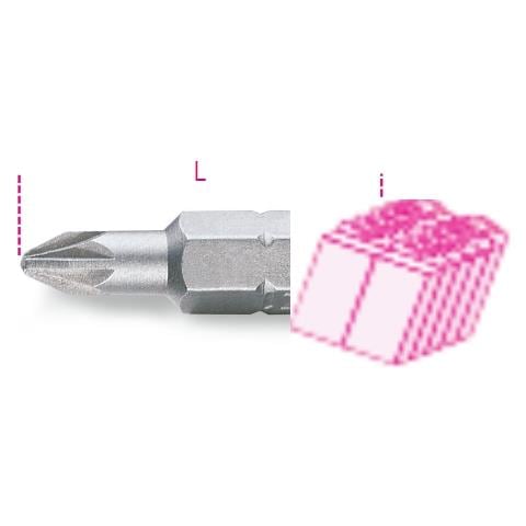 008610355 861pz / c 2 Inserti Pozidriv? 1/4 Pz / c 2 In Confez. - Foto 1