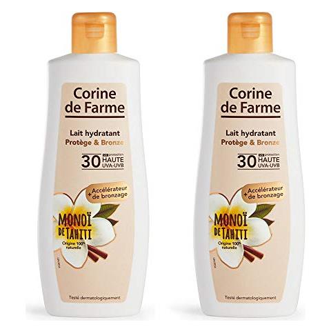 Corin Farme Latte Di Idratante Protegge / Bronzo Spf30 Set Di 2 - Foto 1