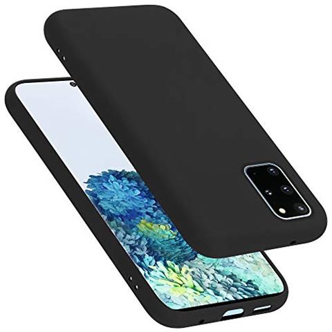 Custodia Compatibile Con Samsung Galaxy S20 Plus In Liquid Nero - Coperchio Protettivo In Silicone Tpu Flessibile - Foto 1