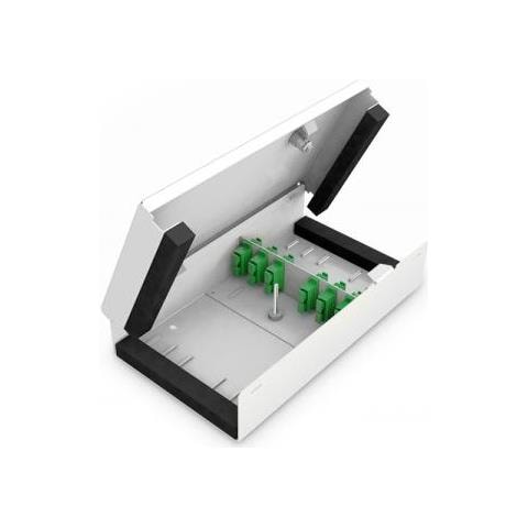 Unibox Fibra Ottica Per Montaggio A Parete 265 X 150 X 55 Mm, Grigio (ral 7035) - Foto 2