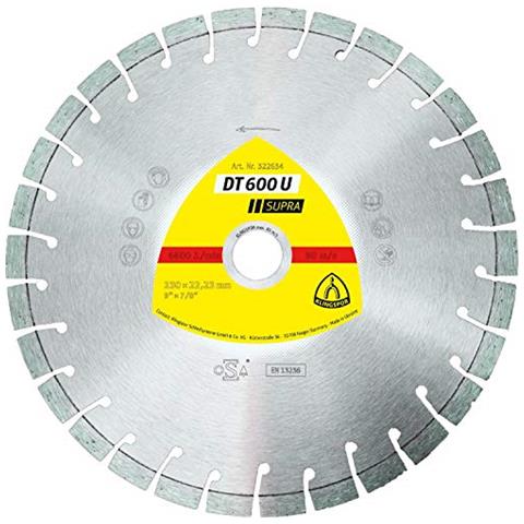 Disco Diamantato Dt600u Supra, Registrazione 22,23 Millimetri Diametro 230 Millimetri, 322634 - Foto 1