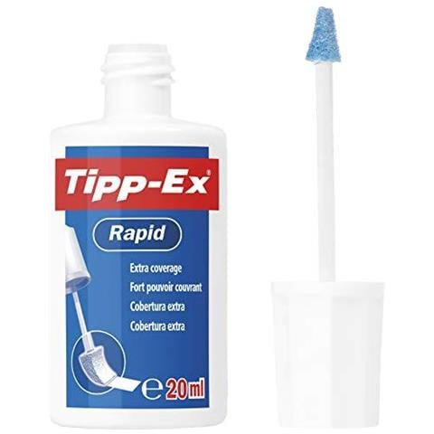 Tipp-ex Rapid Correction Fluid - Value Pack Di 3 (2 1 Gratis) - Facili Da Correggere - Ottima Copertura - 20ml - Foto 2