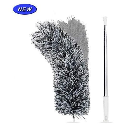 Allungabile In Microfibra Con Extra Lungo 100 Pollici Telescopico Pole Piumino Con Pieghevole Head Duster Mano Per La Pulizia Ad Alta Ventilatori A Soffitto Tende Ragnatela Cars - Foto 1