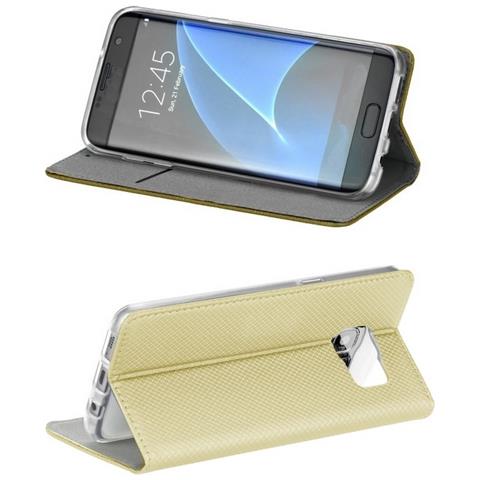 Smart Book Custodia Poket Silicone Flip Cover Case Per Samsung Galaxy M21 M215 Gold - Foto 1