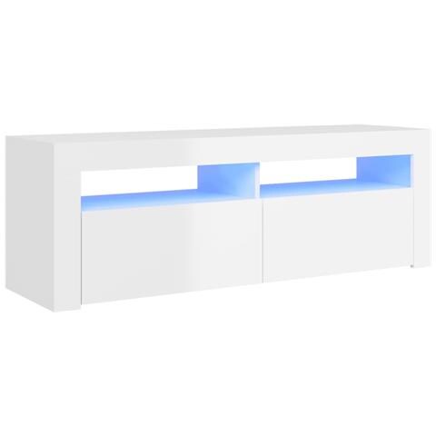 Mobile Porta TV VidaXL Con Luci LED Nero 120x35x40 Cm - Moderno E Spazioso