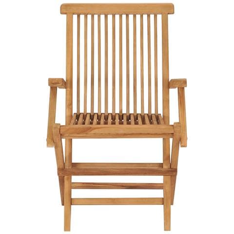 Sedie da Giardino con Cuscini Neri 4 pz Massello di Teak - Foto 10