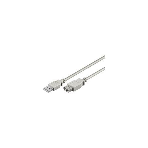 USB Verl AA 300 HiSpeed 2.0 3m, USB A, USB A, Maschio / femmina, 2x AWG 24 2x AWG 28 - Foto 1