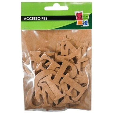 Adesivi Alfabeti Kraft - 36 Pz - Foto 1