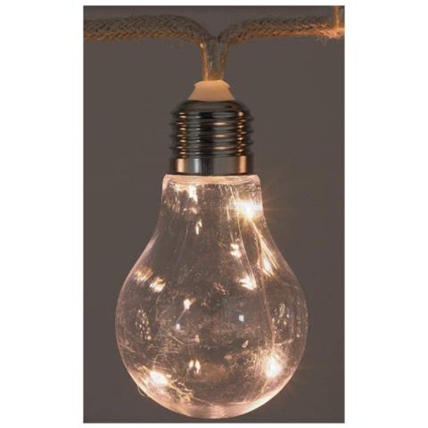 Ghirlanda Di Corda Edm - Stile Industriale - 10 Lampadine Led - 2,25 M - 71323 - Foto 2