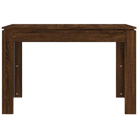 Tavolo Da Pranzo Rovere Marrone 120x60x76 Cm Legno Multistrato - Foto 2