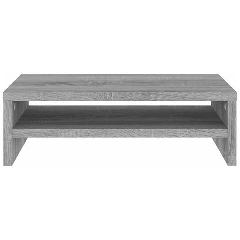 Supporto Per Monitor Grigio Sonoma 42x24x13cm Legno Multistrato - Foto 2