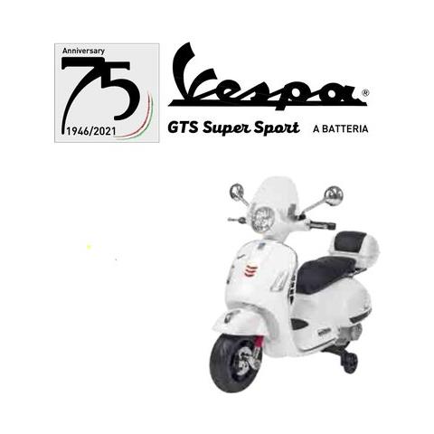 Moto Elettrica 39985 Spidko Vespa Gts Super Sport 12v Bianco - Foto 1