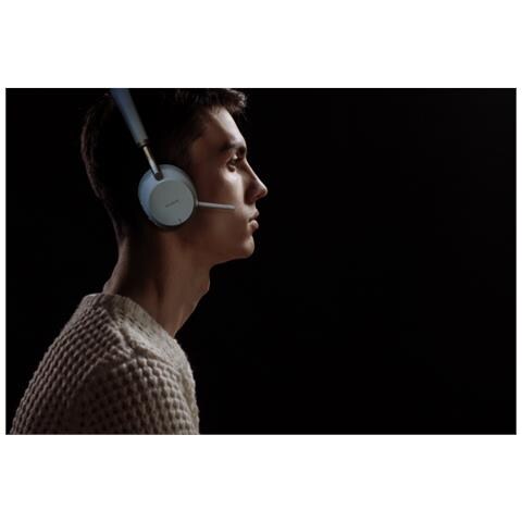 Cuffie Wireless a Padiglione Bluetooth Grigio Chiaro - Foto 3