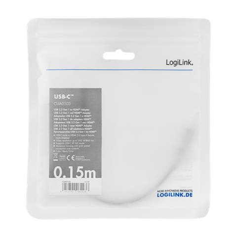 Cua0103 Adattatore Per Inversione Del Genere Dei Cavi Usb 3.2 Gen1 Type-c Hdmi-a Nero, Grigio - Foto 2