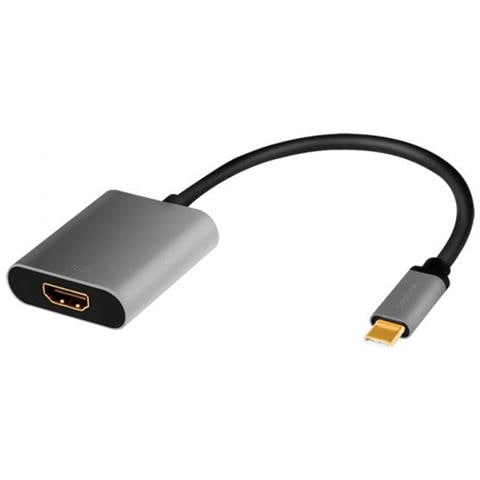 Cua0103 Adattatore Per Inversione Del Genere Dei Cavi Usb 3.2 Gen1 Type-c Hdmi-a Nero, Grigio - Foto 1