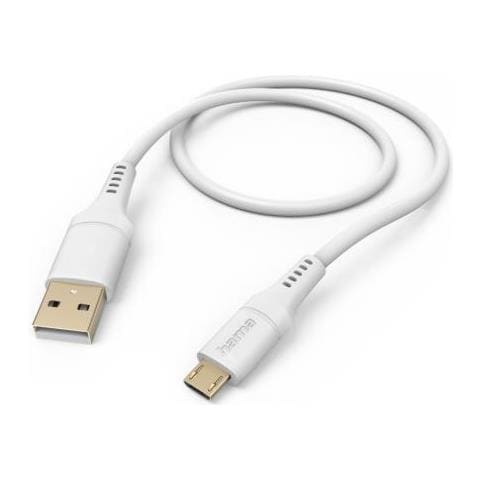 Flexible Cavo Usb 1,5 M Usb 2.0 Usb A Micro-usb B Bianco - Foto 1