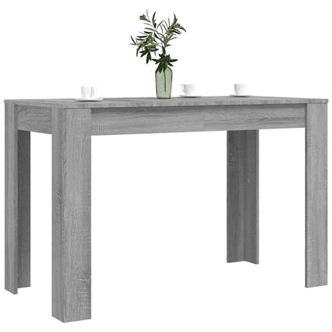 Tavolo Da Pranzo Grigio Sonoma 120x60x76 Cm Legno Multistrato - Foto 2