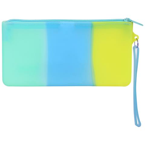 Astuccio Scuola Azzurro Verde Giallo (21 X 10.5 X 2 Cm) - Foto 2