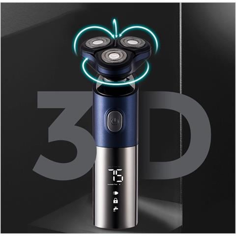 Rasoio Elettrico Con Lama Di Rasoio Rotante 3d Blue - Foto 2